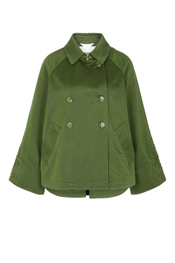 Trenchjacke aus Baumwolle 