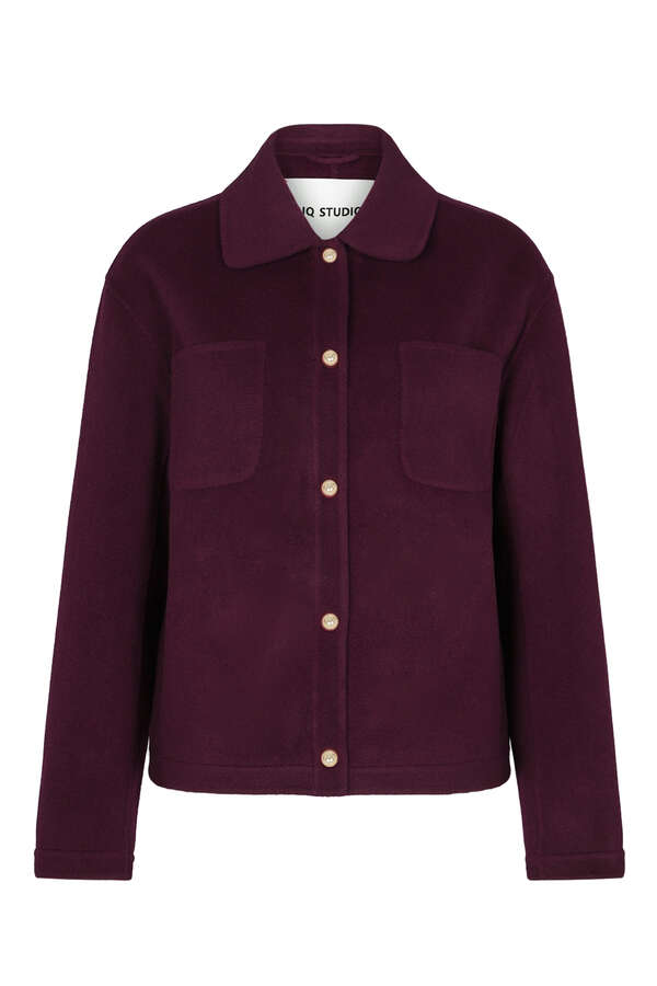 Doubleface Jacke aus Wolle 